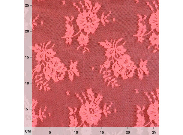 Røde blonder Store, 135 cm Bred